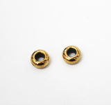 LINKS OF LONDON Yellow Gold Vermeil AM Bracelet Charm Stoppers 2 Pcs NEW