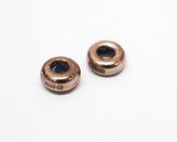 LINKS OF LONDON Rose Gold Vermeil AM Bracelet Charm Stoppers 2 Pieces NEW