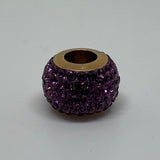 LINKS OF LONDON Ladies Charm  Sterling Silver 925 Amethyst Pave Bead NEW RRP315