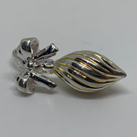 LINKS OF LONDON Ladies Charm  S Silver 925 Christmas Bauble w/Bow NEW RRP175