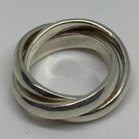 LINKS OF LONDON Ladies Band L  Sterling Silver 925 Triple Ring NEW RRP270