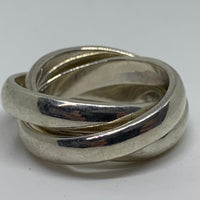 LINKS OF LONDON Ladies Band L  Sterling Silver 925 Triple Ring NEW RRP270