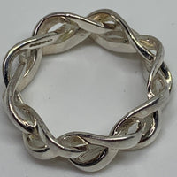 LINKS OF LONDON Ladies Band L Sterling Silver 925 Infinite Links Ring NEW RRP225