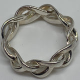 LINKS OF LONDON Ladies Band L Sterling Silver 925 Infinite Links Ring NEW RRP225