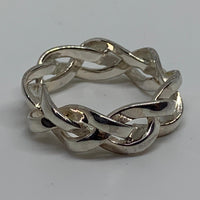 LINKS OF LONDON Ladies Band L Sterling Silver 925 Infinite Links Ring NEW RRP225
