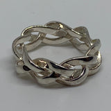 LINKS OF LONDON Ladies Band L Sterling Silver 925 Infinite Links Ring NEW RRP225