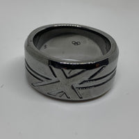 2012 Union Jack Band Ring - Ruthenium Plater - S - Links of London