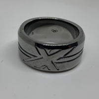 2012 Union Jack Band Ring - Ruthenium Plater - S - Links of London
