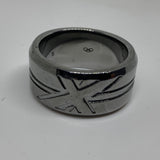 2012 Union Jack Band Ring - Ruthenium Plater - S - Links of London