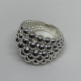 LINKS OF LONDON Ladies N S-Silver Effervescence Pearl Bubble Ring NEW RRP175