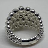 LINKS OF LONDON Ladies N S-Silver Effervescence Pearl Bubble Ring NEW RRP175