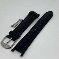 LINKS OF LONDON Ladies Black Watch Strap 18mm Croc Pattern Brompton NEW RRP45