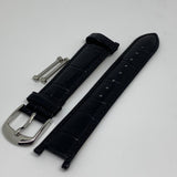 LINKS OF LONDON Ladies Black Watch Strap 18mm Croc Pattern Brompton NEW RRP45