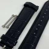 LINKS OF LONDON Ladies Black Watch Strap 18mm Croc Pattern Brompton NEW RRP45