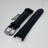 LINKS OF LONDON Ladies Black Watch Strap 18mm Croc Pattern Brompton NEW RRP45