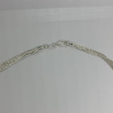 LINKS OF LONDON Ladies Silver Necklace Chain 45mm 10-Row Silk NEW RRP495