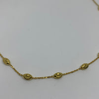 LINKS OF LONDON Ladies Chain Beaded Necklace YGV Yellow Gold NEW RRP215