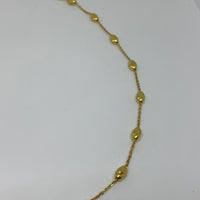 LINKS OF LONDON Ladies Chain Beaded Necklace YGV Yellow Gold NEW RRP215