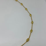 LINKS OF LONDON Ladies Chain Beaded Necklace YGV Yellow Gold NEW RRP215