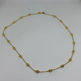 LINKS OF LONDON Ladies Chain Beaded Necklace YGV Yellow Gold NEW RRP215
