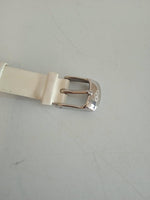 LINKS OF LONDON Ladies White Leather Strap Sterling Silver Hope Watch OS NEW