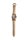 LINKS OF LONDON Ladies Gold Plated White Leather Driver Eclipse Watch L NEW