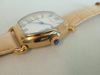 LINKS OF LONDON Ladies Gold Plated White Leather Driver Eclipse Watch L NEW