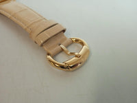 LINKS OF LONDON Ladies Gold Plated White Leather Driver Eclipse Watch L NEW