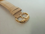 LINKS OF LONDON Ladies Gold Plated White Leather Driver Eclipse Watch L NEW