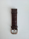 LINKS OF LONDON Ladies Brown Leather Croc St. Steel 22mm Watch Strap OS NEW