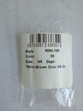 LINKS OF LONDON Ladies Dark Brown Leather Croc St. Steel 18mm Watch Strap OS NEW