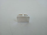 LINKS OF LONDON Men's Sterling Silver T-Bar Corporate Rectangle Cufflinks OS NEW