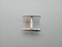 LINKS OF LONDON Men's Sterling Silver T-Bar Corporate Rectangle Cufflinks OS NEW