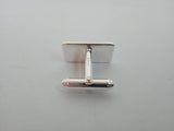 LINKS OF LONDON Men's Sterling Silver T-Bar Corporate Rectangle Cufflinks OS NEW