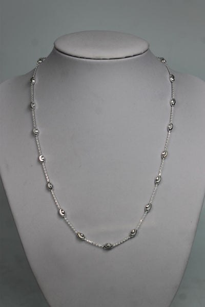 LINKS OF LONDON Ladies Sterling Silver Essentials Beaded Necklace 45cm NEW