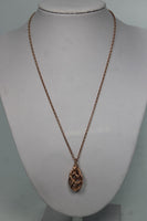 LINKS OF LONDON Ladies Rose Gold Woven Pendant Chain Necklace S NEW
