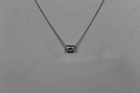 LINKS OF LONDON Ladies Sterling Silver White Diamond Sweetie Necklace XS NEW