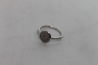 LINKS OF LONDON Ladies Sterling Silver Diamond Essentials Pave Round Ring N NEW