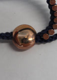 LINKS OF LONDON Ladies Blue Sterling Silver RGV Friendship Mini Bracelet OS NEW