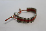 LINKS OF LONDON Ladies Pink Sterling Silver Aeoyf Knit 4 Rows Bracelet OS NEW
