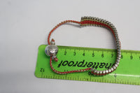 LINKS OF LONDON Ladies Pink Sterling Silver Aeoyf Knit 4 Rows Bracelet OS NEW