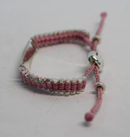 LINKS OF LONDON Ladies Baby Pink Sterling Silver Friendship ID Bracelet OS NEW