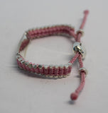 LINKS OF LONDON Ladies Baby Pink Sterling Silver Friendship ID Bracelet OS NEW
