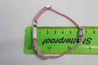 LINKS OF LONDON Ladies Baby Pink Sterling Silver Friendship ID Bracelet OS NEW