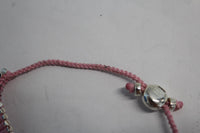 LINKS OF LONDON Ladies Baby Pink Sterling Silver Friendship ID Bracelet OS NEW