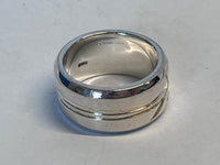 LINKS OF LONDON Men's Sterling Silver 925 2012 Union Jack Flag Ring S NEW