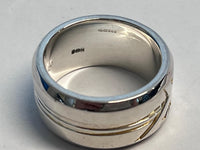 LINKS OF LONDON Men's Sterling Silver 925 2012 Union Jack Flag Ring S NEW