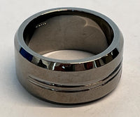 LINKS OF LONDON Men's Sterling Silver Ruthenium Vermeil Union Jack Ring T NEW