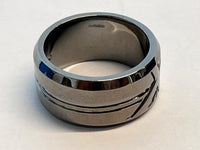 LINKS OF LONDON Men's Sterling Silver Ruthenium Vermeil Union Jack Ring T NEW