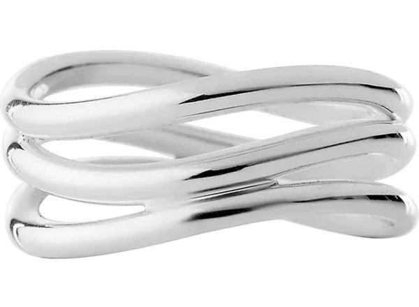 LINKS OF LONDON Ladies Sterling Silver 925 Essentials Triple Fix Ring Size P NEW
